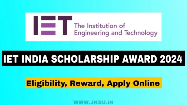 IET India Scholarship Award 2024