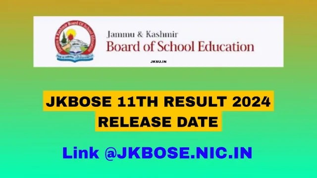 JKBOSE 11th Result 2024 Release date