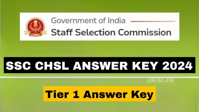 SSC CHSL Answer Key 2024