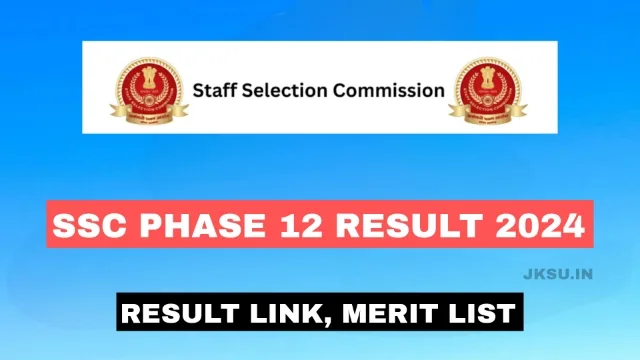 SSC Phase 12 Result 2024 Link